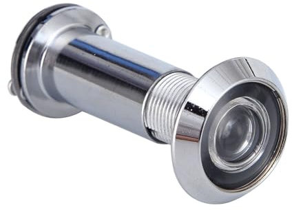 Judas de Porte, Oeilleton de Porte Grand Angle, Visionneuse de Porte, Judas de Sécurité pour Porte D'entrée, Judas pour Porte, avec Couvercle Rotatif, pour une Epaisseur de Porte de 35 à 60 mm