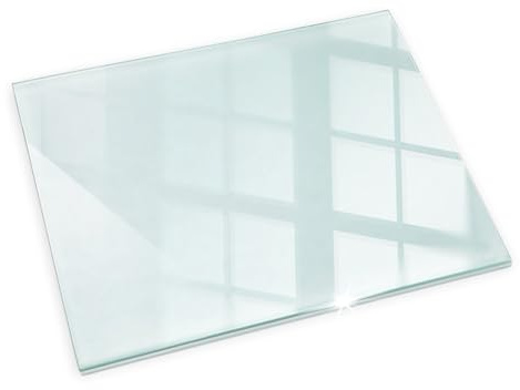 Glasplatte für Kaminofen 60x40 cm Sicherheitsglas Schutzplatte Glasbodenplatte Glasboden für Kamin Hitzeschutz für Kamin Funken Elegante Klarglas Hartglas Kaminbodenplatte Rechteckig Ofenglas