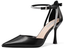 QUEEN HELENA Décolleté con Strass Scarpe Eleganti con Tacco Alto Donna K3623 (Nero, Sistema Taglie Calzature EU, Adulto, Donna, Numero, Media, 35)