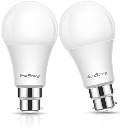 Bayonet Light Bulbs 100W Equivalent, Cool White 6000K, 1200LM, 2Pack | High Brightness,13W B22 LED Light Bulbs Bayonet, 87% Energy Saving, BC GLS Daylight Bulbs, Non-dimmable