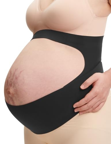 momcozy Pregnancy Support Belt, CozySupport Ergonest Pregnancy Belly Band, Invisible Maternity Belt for Back, Abdomen, Waist