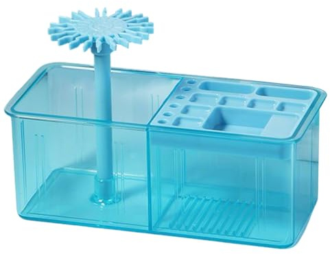 Soporte de pincel de pintura: rejilla de limpieza multifuncional, cepillo para pintura acrílico, organizador de almacenamiento duradero, de lavado fácil | Herramienta profesional para artistas