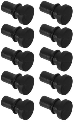 QUMIIRITY 16 Piezas de Repuesto de Patas de Silicona Negras para Olla de Cocción Lenta y Arrocera, Accesorios Estables y Seguros para Uso Doméstico en Cocina