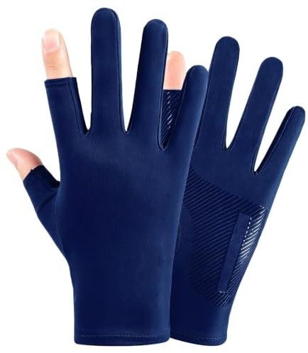 Generico Guanti Protezione Solare | Guanti Midi in Ghiaccio Seta Touchscreen Traspiranti - da Sole Donna - per Guida Golf Esercizio Allenamento Arrampicata Strada Bicicletta