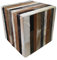 Zerimar Puff Hocker | Premium Kuhfell Ausgekleidet | Maßnahmen: 45x45x45 cms | Hocker Küche | Vorzimmer Hocker | Hocker Leder