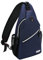 MOSISO Brusttasche Sling Bag Sling Rucksack Schulterrucksack,Polyester Multipurpose Crossbody Schultertasche Umhängetasche Sporttasche Reise Wander Daypack für Herren Damen, Navy Blau,Mittel