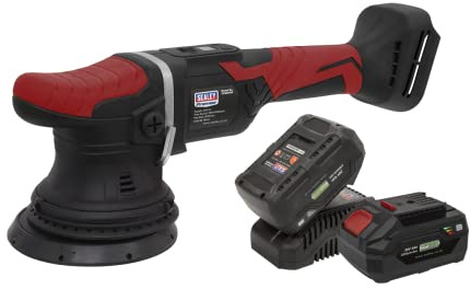 Sealey 20V SV20 Series Ø125mm Cordless Orbital Polisher Kit - 2 Batteries - CP20VOPKIT2