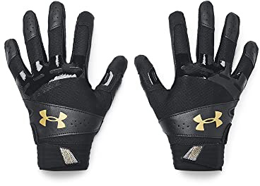 Under Armour Damen Motiv Softballhandschuhe (001) Schwarz/Schwarz/Metallic Gold, Medium
