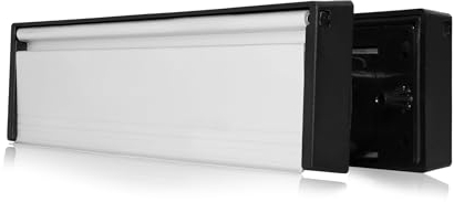 UAP Framemaster Boîte aux lettres de 30.5 cm – Boîte aux lettres sécurisée de qualité supérieure, anti-vandalisme, anti-cambriolage, pour portes en bois ou en uPVC (40-80 mm, argenté)