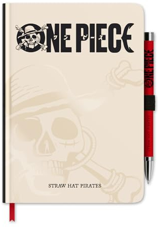 Grupo Erik Premium Notizbuch mit Stift Netflix One Piece Manga Anime A5 Dotted - Notizbuch Klein - Reisetagebuch zum selberschreiben - Bullet Journal Dotted A5 Tagebuch Mädchen und Jungen