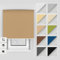 Estika Thermo rollos mit Bohren 120x220 cm Farbe: Beige, Verdunklungsrollo Deckenmontage und Wandmontage, Thermorollo hitzeschutz, Jalousien Fenster