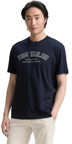 TOM TAILOR Camiseta para Hombre, Sky Captain Blue 10668 - Juego de Mesa [Importado de Alemania], L