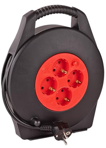 KesTek Kabelbox 10m H05VV-F 3G1,5mm², 4-fach Steckdose mit Kindersicherung, Überlastschutz, ergonomisch, schlagfest, IP20 für Innen, max. 3200W