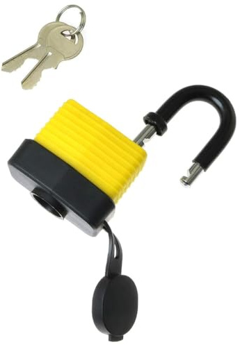 40mm Laminated Waterproof Steel Padlock Heavy Duty Outdoor Lock with Hardened Shackle & 2 Keys Rust-Resistant Security for Gates, Sheds, Cabinets & More