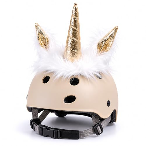 bomal Casco da sci a forma di stella l'unicorno, adatto per bambini e adulti, casco da bicicletta, casco da sci per bambini, orecchie da moto, accessorio o decorazione di qualsiasi età, anche come