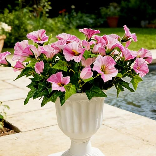 Aisamco konstgjorda blommor växter för utomhus- och inomhusdekoration, 6