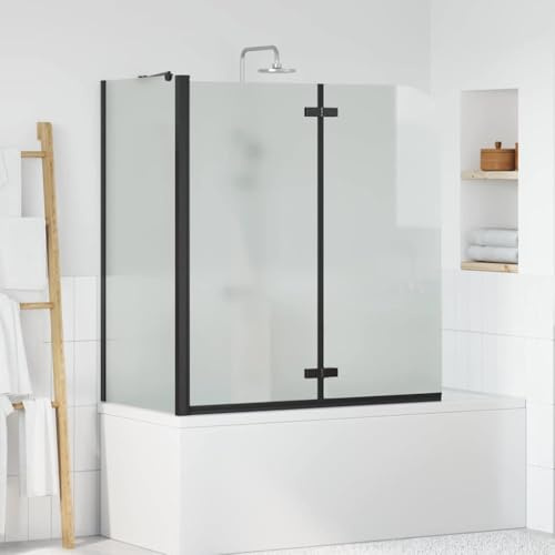 Paraguas de ducha de cristal para baño de 120 x 68 x 130 cm como mampara de ducha ajustable para el cuarto de baño