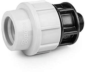 LEM Select Raccord à Compression PN16 pour PE 25 mm fileté 1 mâle (Lot de 2)