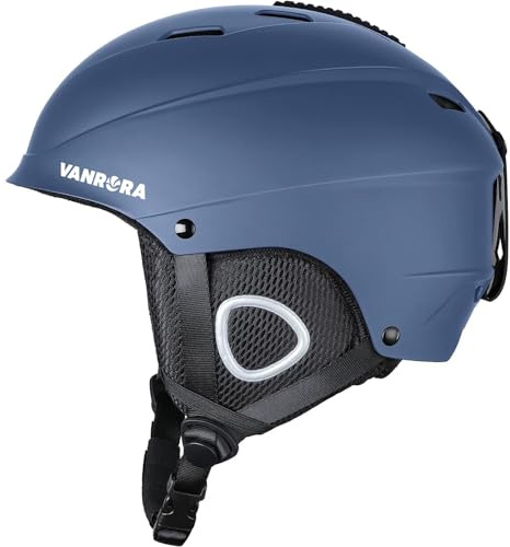 VANRORA Ski Helmet, Snowboard Helmet - Navy Blue, M