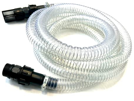 IBO Ansaugschlauch 7 Meter Länge 1 Zoll Absaugschlauch Saugschlauch für Hydropumpen Wasserentnahme aus Schachtbrunnen und Tiefbrunnen Pumpen-Zubehör