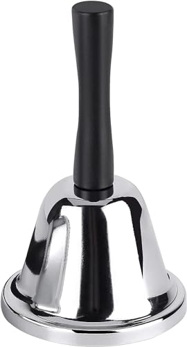 Thapncow Edelstahl-Handglocken, Serviceglocken, Laute Glocken, Tischglocken, kleine Glocken mit Griffen eignen Sich für Schulen, Restaurants, Hotels, Küchen, Lagerhallen, Schiffsglocken,