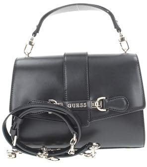 GUESS Nolana Top Handle Flap Bag Black