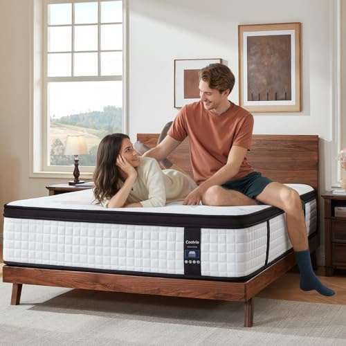 Coolvie Lyxmadrass 120 x 200, hårdhet H2/H3, premiummadrass med 7-zoners fickfjädrar, höjd 30 cm, Oeko-Tex-certifierat, högkvalitativt minnesskum för avlastning, 100 nätter provperiod
