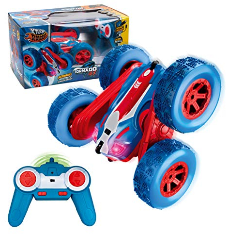Xtrem Raiders - Tornado MAX | Stunt Car | Ferngesteuertes Kinderauto Ferngesteuertes Kinderauto für 8 Jahre Umkehrbare 360º Drehungen | Off-Road Räder | RC Auto Spielzeugauto