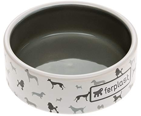 Ferplast Ciotola in Ceramica per Piccoli Cani e Gatti, JUNO MEDIUM, Fantasia Originale