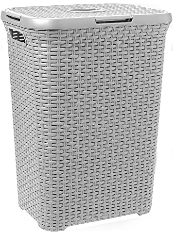 CURVER Style Wäschekorb, rechteckig, 60 l, Grau