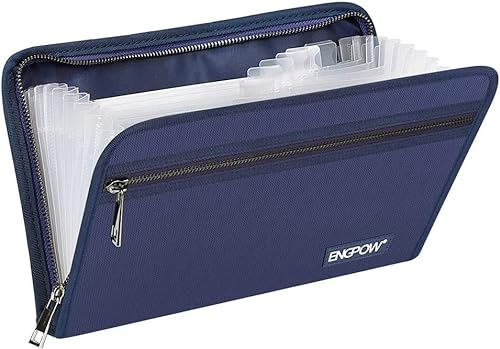 Dokumentenmappe Feuerfeste Fächermappe A5 Erweiterbare Mappe mit 12 Fächer Ordnungsmappe Mappen Ordnersystem Urkundenmappe Registermappe Document Organizer Zertifikat Tragbare Aktenmappe