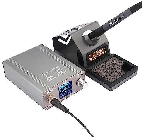Toplionace Station de Soudage à Affichage Numérique T12-X Plus pour la Réparation Mobile Plate-Forme de Soudage à Température Intelligente Outils de Reprise de PCB BGA (T12-X Plus)