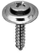 Auveco # 3538 6 X 3/4 Phillips Oval SEMS Countersunk Washer Tapping Screw. Qty 100.