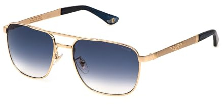 Police Herren Spl890 Sonnenbrille, Glänzend, Total, Roségold, 58