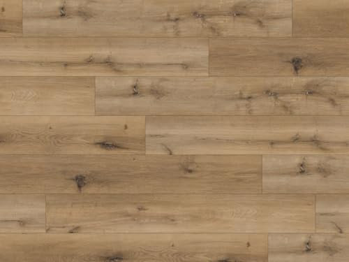 HPFloor Vinylboden selbstklebend, 2mm Eiche Normandy, PVC Bodenbelag selbstklebend, feuchtraumgeeignet, selbstklebende Bodenfliesen, Vinyl Fliesen selbstklebend, strapazierfähig, pflegeleicht.