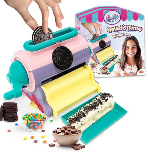 Bizak Heladisssimo, máquina para Hacer Helados, con Accesorio rallador para toppings, Helados cremosos, no Incluye Comida, (35005071)