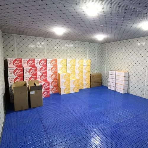 ININOSNP High load capacity new material Plastic Pallets Storage Trays Breathable Grill Ventilated Plastic Interlocking Deck Tiles For Garage Supermarket Warehouse(50x50x3cm)