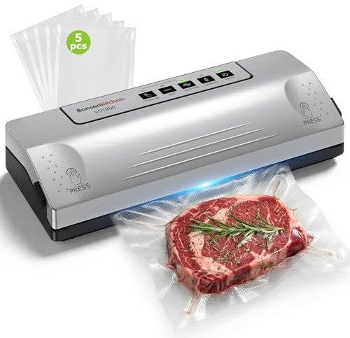 Bonsenkitchen Envasadora al Vacío, Kit de Vacío Externo, VS1800