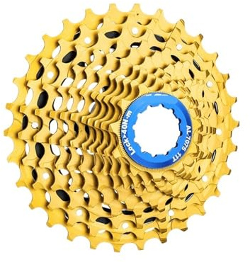 Ruota Libera, Cassetta per Bicicletta Bici da Strada 11 velocità ULT Cassetta HG Freehub 11-28T Gravel 11-36T 34T Ultralight K7 11V 11s 32T CNC(Gold 11s 11-32 ULT)