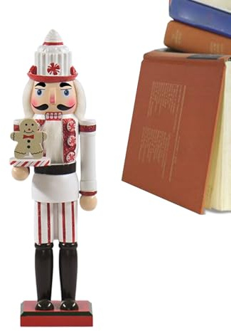 Generisk nötknäppare figurer för dekoration, 36 cm träfigurer modell – traditionell nötknäppare dekoration – för den öppna spisen för födelsedagsfester för jul för vuxna och