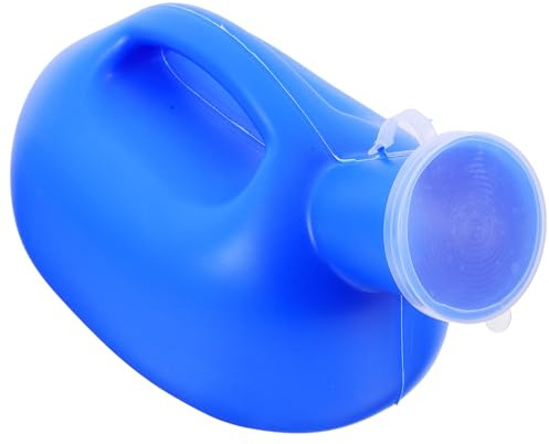 GOOHOCHY Orinatoio Maschile Portatile con Coperchio Contenitore Antiversamento per Anziani e Disabili Bidone Urina Robusto per Viaggi e Uso Domestico