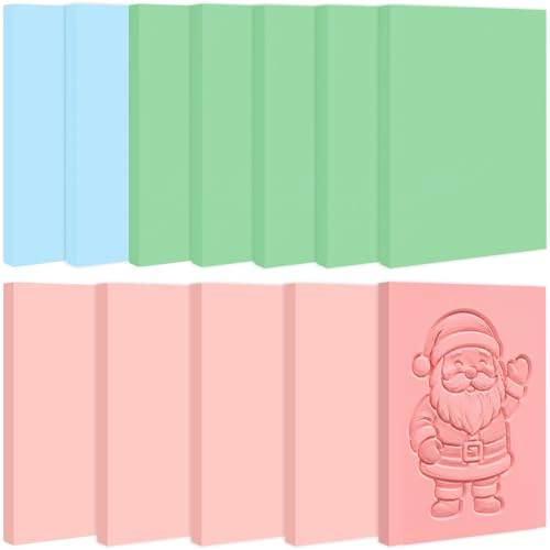 Waltool 12Pcs 4” x 6” Stamp Carving Blocks Assortment Set, Pink Blue Green Soft Relief Printing Linoleum for Stamp Maker Printmaking Supplies