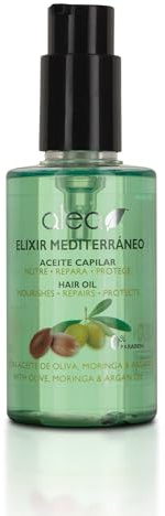 ALEA - Aceite Capilar - Elixir Mediterráneo - 130 ml - Nutre, Repara y Protege el Cabello - Sérum Reparador Puntas Abiertas y Secas - Antiencrespamiento - Aporta Brillo al Cabello