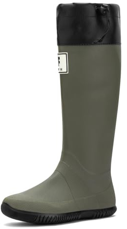Botas De Agua Hombre Mujer, Impermeables Comodos Altas Botas, Zapatos Lluvia De Goma Botines Camperos Para Exteriores