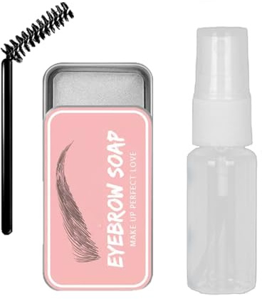 Crème pour les sourcils et flacon de pulvérisation 20ml, coiffage des sourcils, transparent, rafraîchissant et durable, longue durée imperméable à l'eau, grippe naturelle des cheveux, mascara-9
