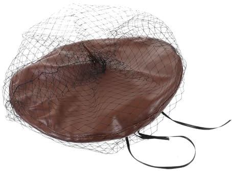 BESTYASH Chapeau Beret Vintage avec Voile Décoratif pour Femmes Élégant Accessoire De Mode pour Cérémonies Et Événements Spéciaux