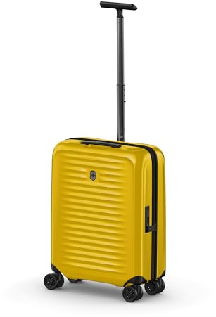 Victorinox Airox Global Hardside Carry-On, Handgepäckkoffer Klein, Trolley, Leicht, Damen/Herren, 55 x 40 x 20 cm, 33 Liter, Gelb