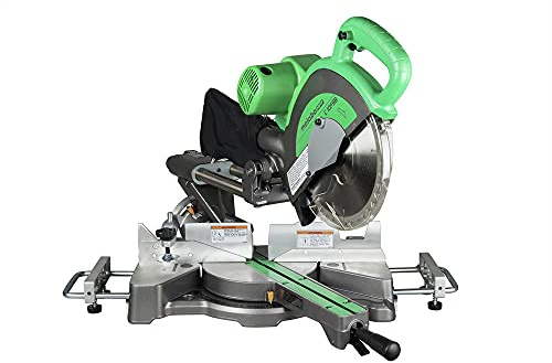 Metabo HPT 10-Inch Sliding Compound Miter Saw, Double-Bevel, Electronic Speed Control, 12 Amp Motor, Electric Brake, 5-Year Warranty (C10FSBS)