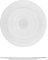H&H 845468 Set 6 Piatti Pane Circle, Vetro Trasparente, 18 cm