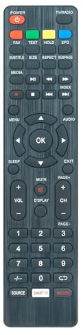 VINABTY RC159 RM-C3411 Ersatz Fernbedienung Kompatibel mit JTC JVC LED LCD TV LT-24FD100 LT-32FD100 Kompatibel mit Polaroid TVLED434K01 TVLED504K01